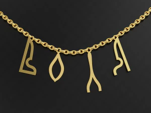 Freedom Pendant 3D Print Model