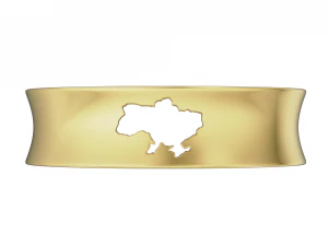 Ring with Ukraine 3D Print Model