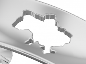 Ring with Ukraine 3D-Druckmodell