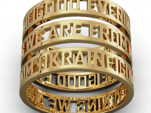 Ring Good evening we are from Ukraine RSize 6-7-8-9-1-11 USA 3D Print Model