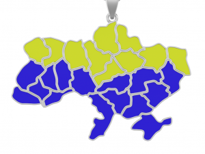 Pendant Ukraine Enamel 3D Print Model