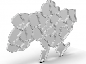 Pendant Ukraine Enamel 3D Print Model