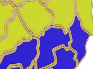 Pendant Ukraine Enamel 3D Print Model