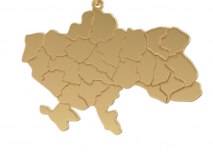 Pendant Ukraine Enamel 3D Print Model