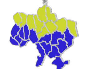 Pendant Ukraine Enamel 3D Print Model