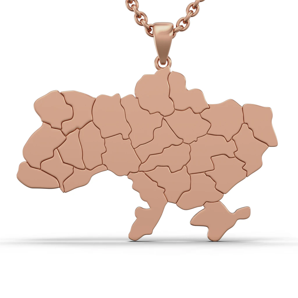 Pendant Ukraine 3D Print Model .c4d .max .obj .3ds .fbx .stl .blend 