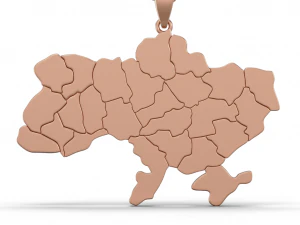 पेंडेंट यूक्रेन 3D प्रिंट मॉडल