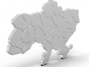 Pendant Ukraine 3D Print Model