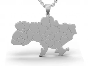 Pendant Ukraine 3D Print Model