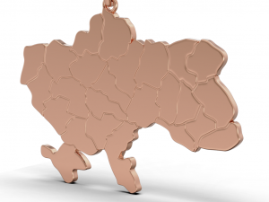 Pendant Ukraine Model do druku 3D
