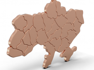 Pendant Ukraine Model do druku 3D
