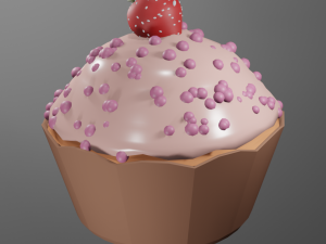 Cupcake Modelo 3D