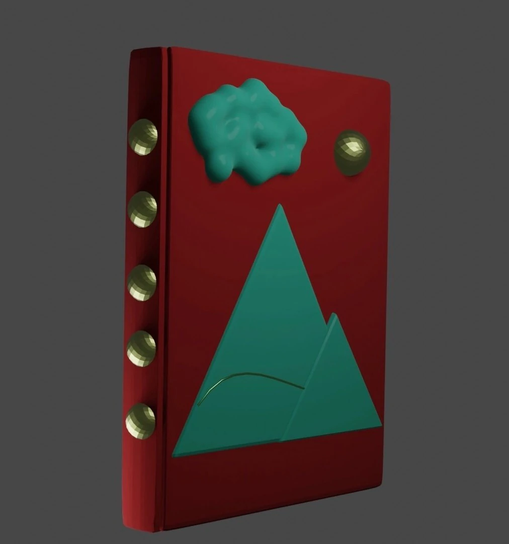 The Egyptian Book 3D Model .c4d .max .obj .3ds .fbx .stl .blend 