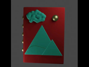 The Egyptian Book 3D Model