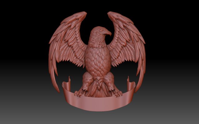 Eagle 3D Принт Модель .c4d .max .obj .3ds .fbx .stl .blend 