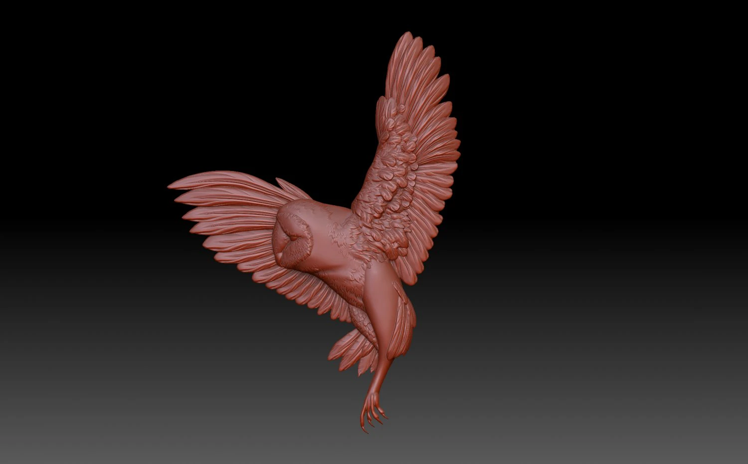 Owl 3D Print Model .c4d .max .obj .3ds .fbx .stl .blend 