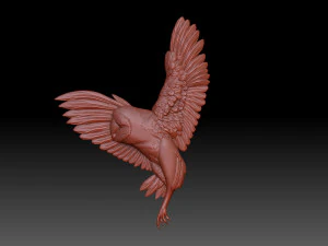 Hibou Modèles 3D en vedette