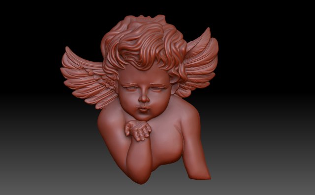 Cupid Model Cetak 3D .c4d .max .obj .3ds .fbx .stl .blend 
