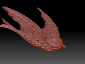 Bird swallow 3Dプリントモデル