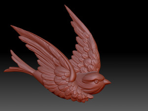 Bird swallow 3Dプリントモデル