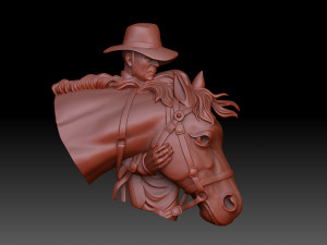 Cowboy 3D Print Model
