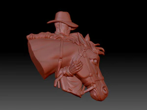 Cowboy 3D Print Model