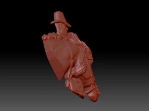 Cowboy 3D Print Model