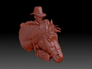 Cowboy 3D Print Model