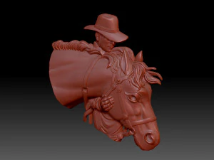 Cowboy 3D Print Model