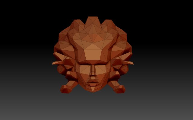 The head of the gorgon medusa Model Cetak 3D .c4d .max .obj .3ds .fbx .stl .blend 
