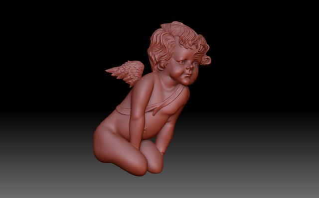 Little angel 3Dプリントモデル .c4d .max .obj .3ds .fbx .stl .blend 
