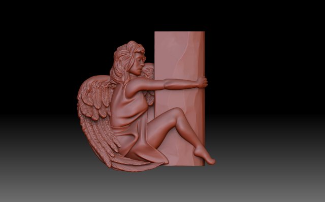 Angel 3D Print Model .c4d .max .obj .3ds .fbx .stl .blend 