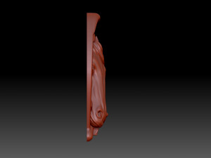 Horse on a horseshoe 3D-printmodel