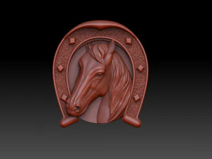 Cavalo cabeça anelada Modelo de Impressão 3D