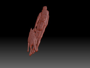 Man and dog 3D Принт Модель
