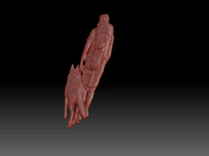 Man and dog 3D Print Model