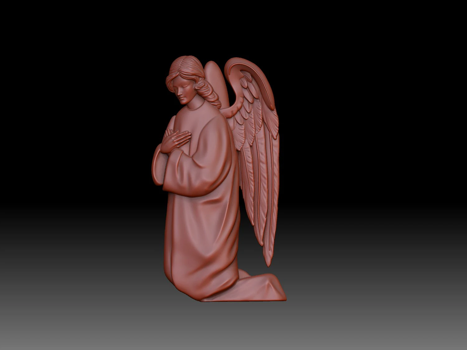 Angel 3D Print Model .c4d .max .obj .3ds .fbx .stl .blend 