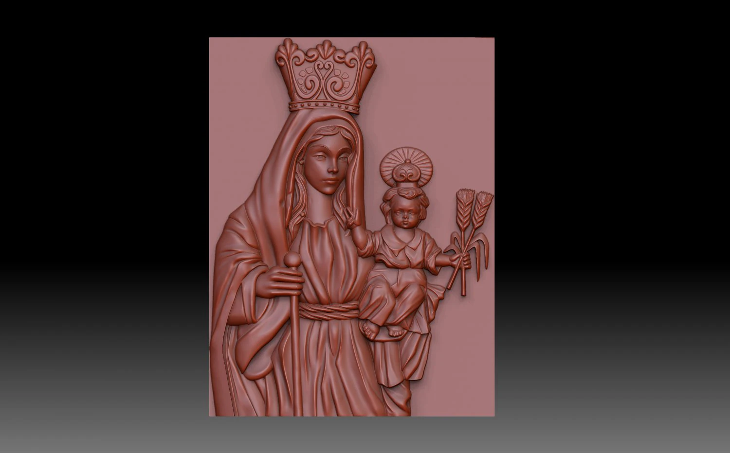 Santa Missa 3D Print Model .c4d .max .obj .3ds .fbx .stl .blend