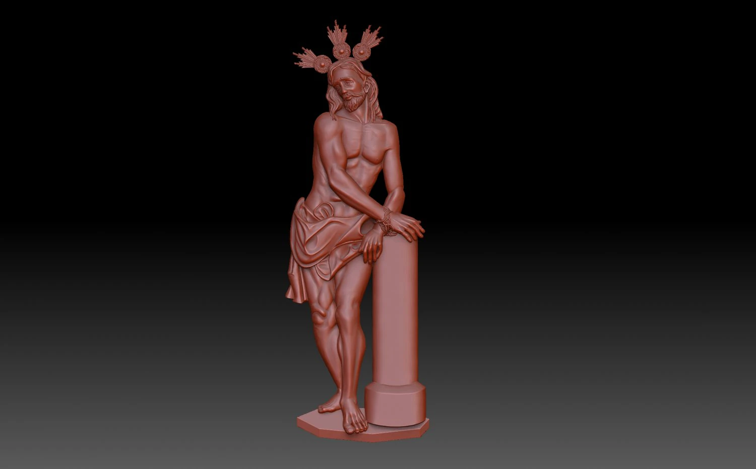 Jesus 3D Print Model .c4d .max .obj .3ds .fbx .stl .blend 