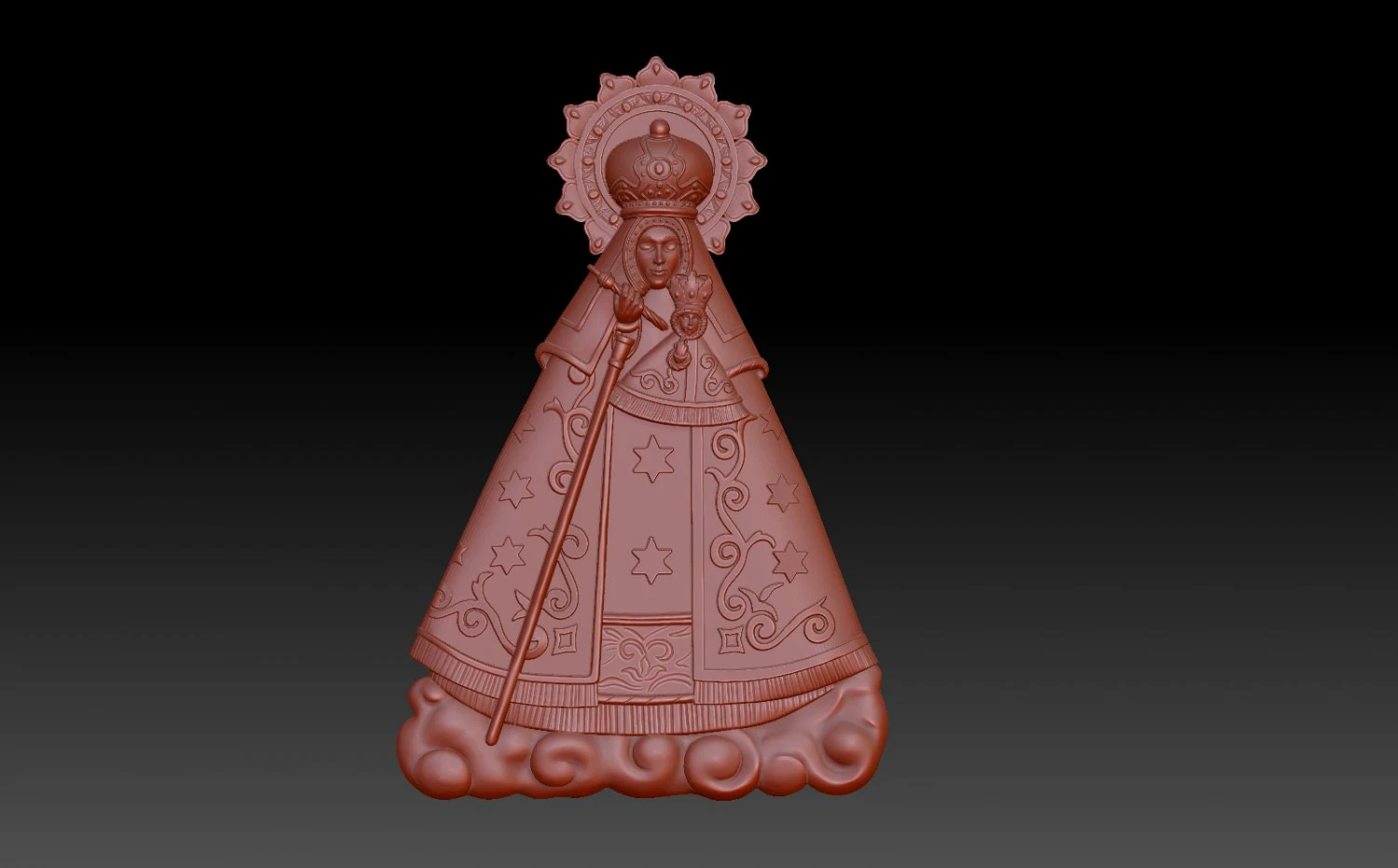 Saint 3D Print Model .c4d .max .obj .3ds .fbx .stl .blend 