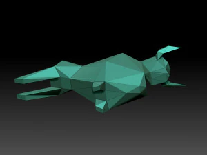 Low poly bull 3D Print Model