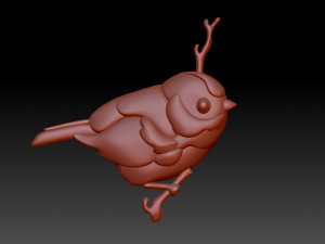 Birdie 3Dプリントモデル