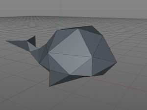 LowPoly whale Modelo de impresión 3D