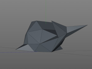 LowPoly whale Model Cetak 3D
