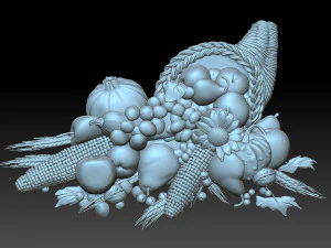 Fruit basket 3D Print Model