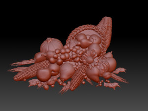 Fruit basket 3D Print Model