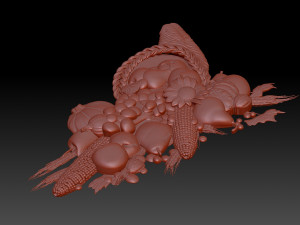 Fruit basket 3D Print Model