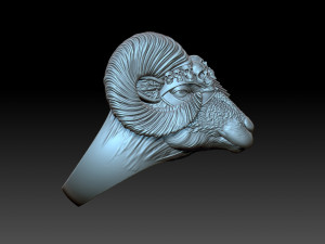 Ring Viking Ram 3D Print Model