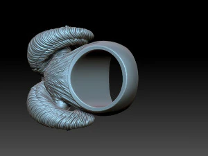 Ring Viking Ram 3D Print Model