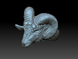 Ring Viking Ram 3D Print Model